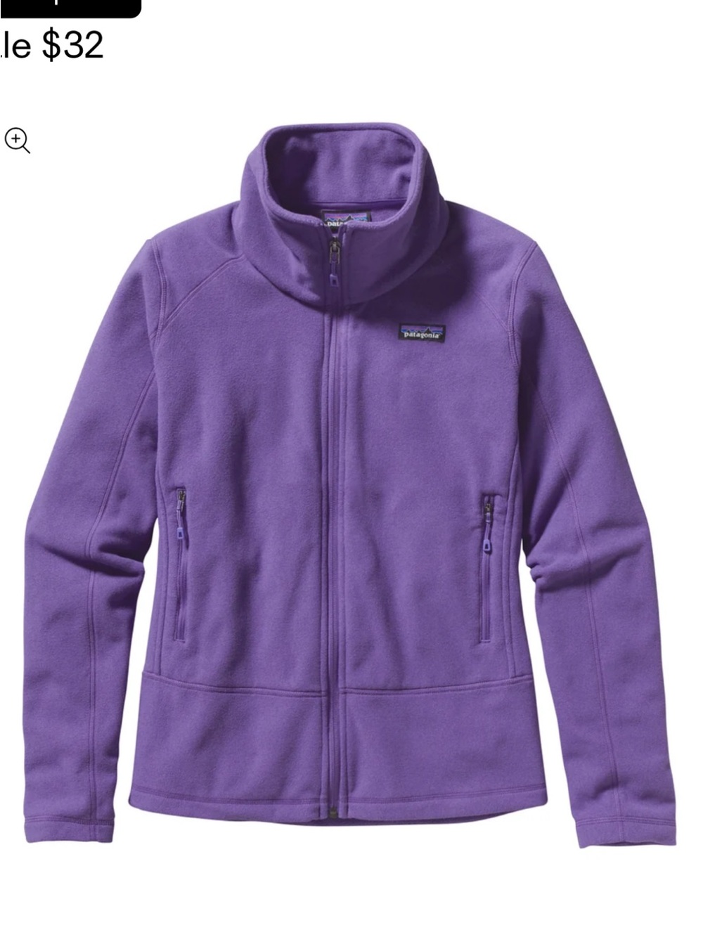Patagonia Emmilen fleece zip jacket womens Medium Purple